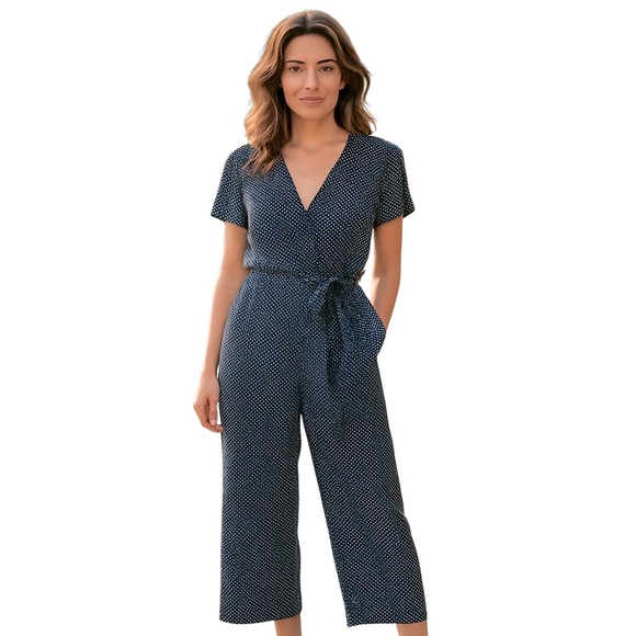 WEEKEND MAX MARA Women's Zina Black and White Wide Leg Wrap Jumpsuit